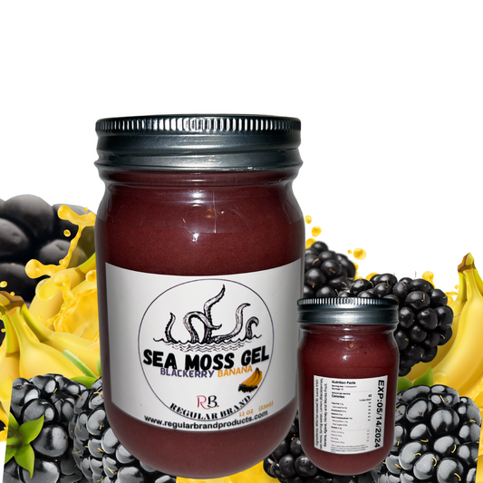 Blackberry Banana Infused Organic, Wildсrafted, St Lucia, Irish Sea Moss Vegan Superfood 12oz